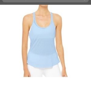 Alo Yoga Mood Tank - UV Light Blue, L